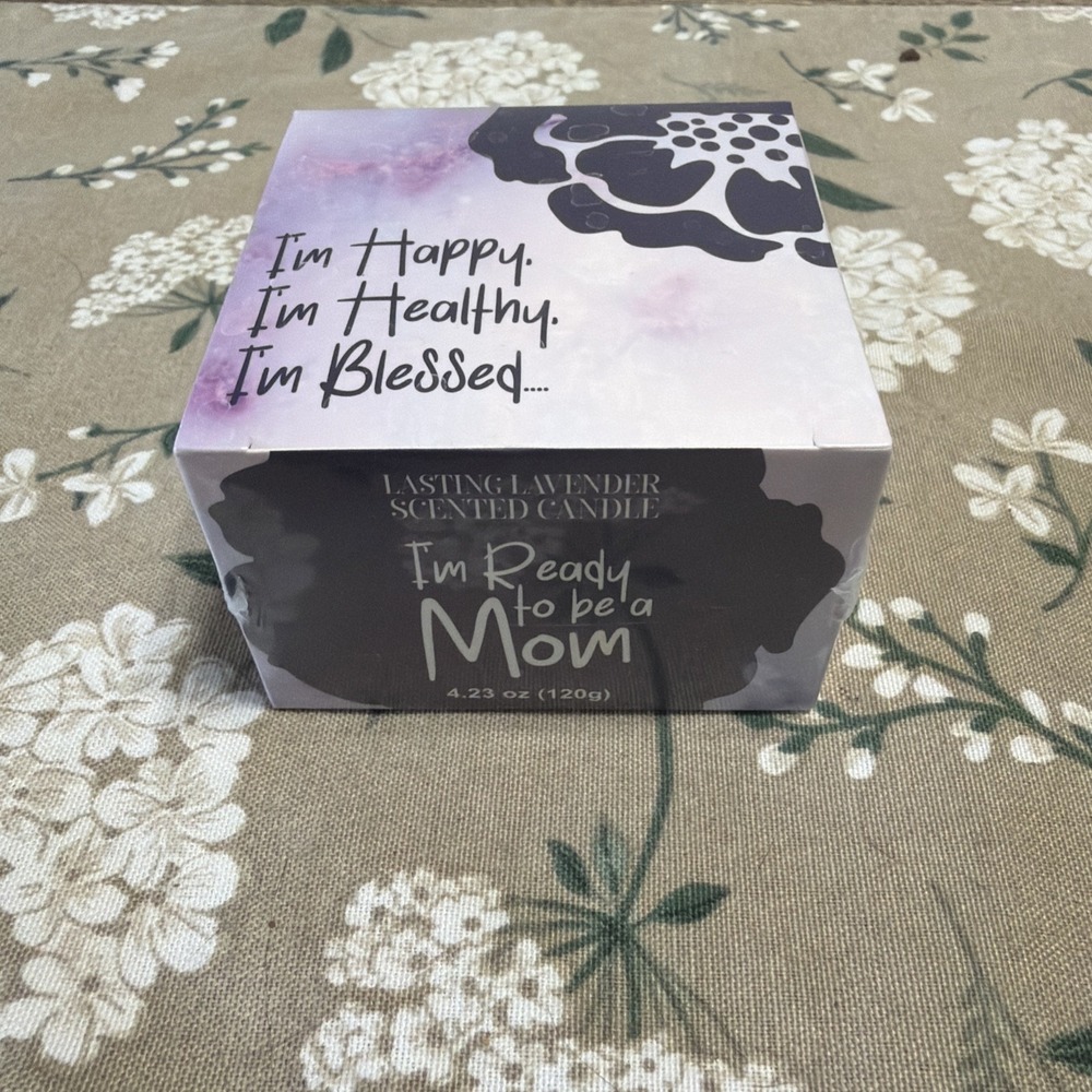 Lasting Lavender Scented Mom Candle 4.23 Oz 100% Soy Wax